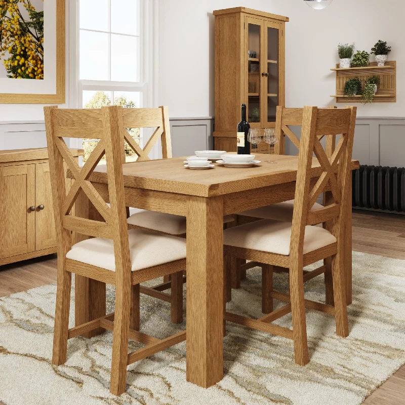 Kirdford Oak Butterfly Extending Table - 1m