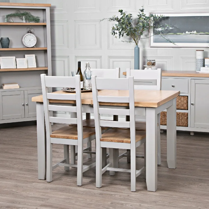 Loxhill Grey 1.2m Butterfly Extending Dining Table