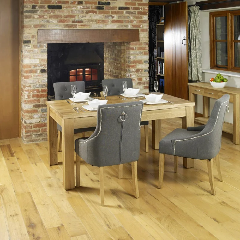 Mobel Oak Dining Table (Seats 4-6)