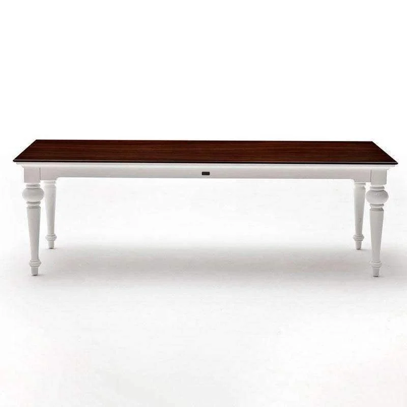 Provence Accent White Painted Rectangular Dining Table 240cm