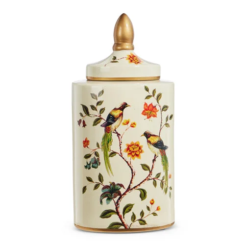 RAZ Imports - Bird & Floral Ginger Jar