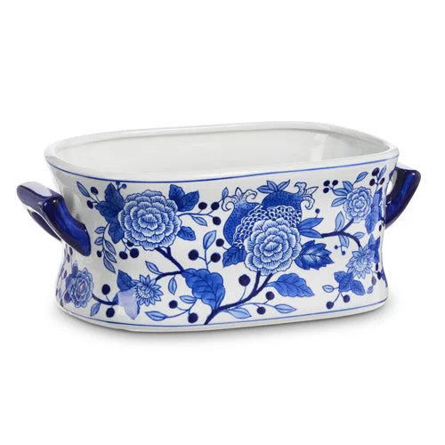 RAZ Imports - Blue & White Floral Bowl