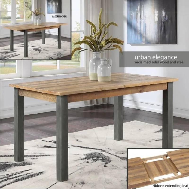 Urban Elegance - Reclaimed Extending Dining Table