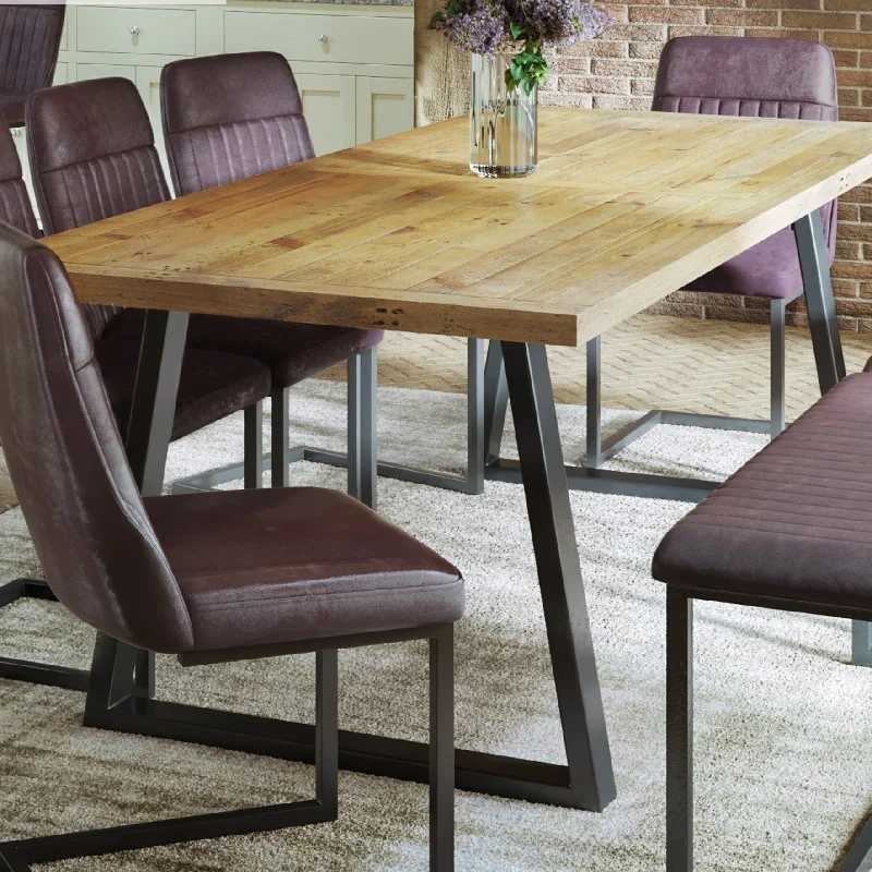 Urban Elegance - Reclaimed Wooden Dining Table - Seats 6-10 people